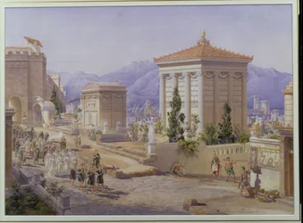 The Via dei Sarpolcri, Pompeii (c.1855)
